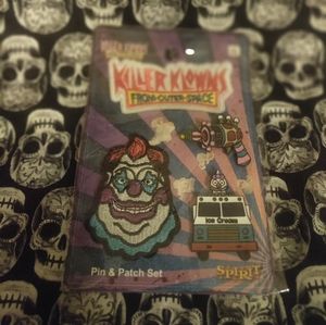 Killer klownz from outer space pin and patch set